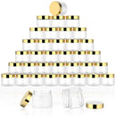 ClearView 36pc Plastic Cosmetic Jars